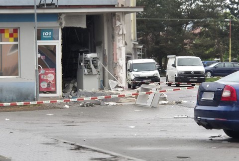 Výbuch bankomatu v Lehote pod Vtáčnikom