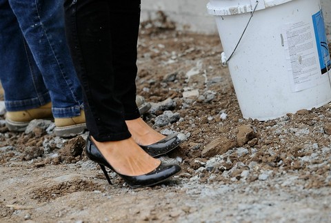 Paris Hilton v práci, lodičky