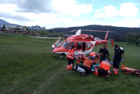 Pád muža na Donovaloch