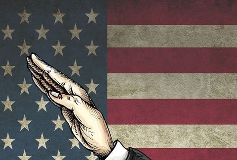 Karikatúra Donalda Trumpa