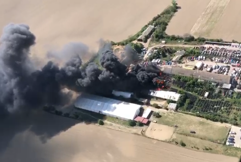 Rozsiahly požiar v Bratislave. 