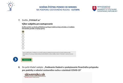 Schéma štátnem pomoci DE MINIMIS