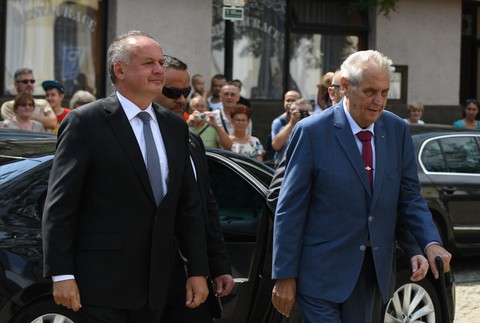Prezidentská cesta vlakom - Kiska a Zeman 