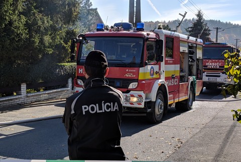 Požiar domu v Prešove 