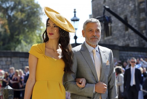 George Clooney a Amal svadba princa Harryho a Meghan