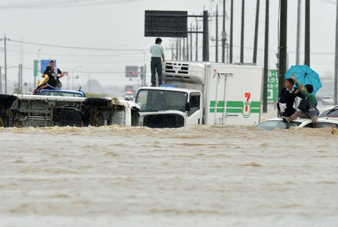 Záplavy v Japonsku 2