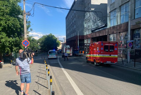 Hasiči zasahovali pri dopravnej nehode v centre Bratislavy.