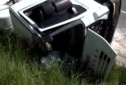 Domiešavač sa prevrátil v serpentínach.