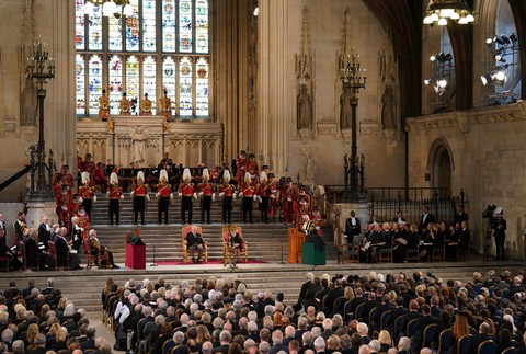 Kráľ Karol III. predniesol svoj prvý prejav v parlamente