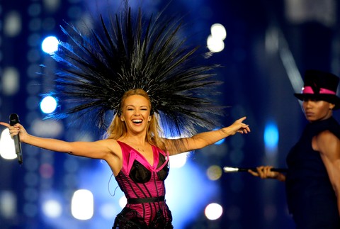 Kylie Minogue na koncerte v Glasgowe