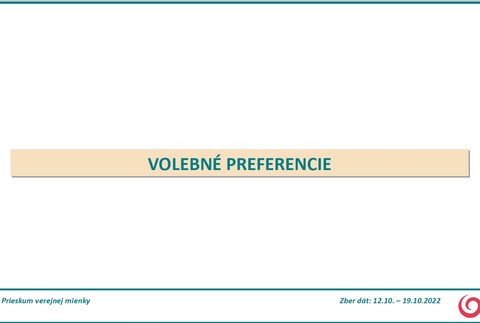 Prieskum: Volebné preferencie