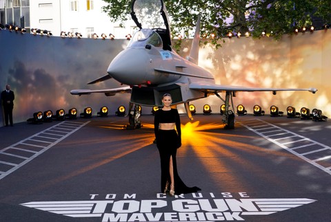 Hayley Atwell na premiére TopGun