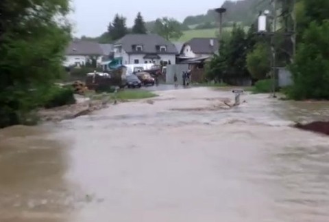 Záplavy v Pichniach.