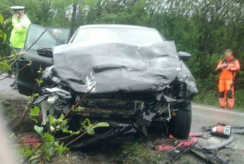 Zrážka áut v Prečíne 