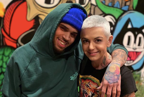 Ivana Beláková a Chris Brown