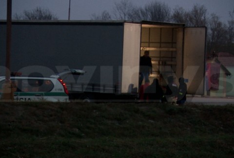 Zadržaný kamión so šampanským