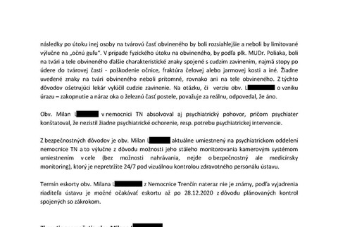 záznam o vykonaní kontroly v nemocnici 2