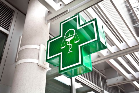 lekáreň - znak, ilustračné foto