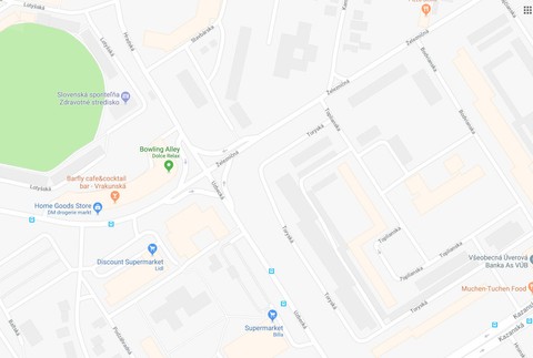 Hradská - Kazanská, križovanie