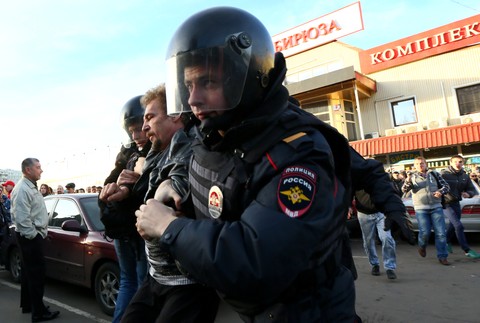 Protesty Rusko Moskva smrt  Jegor Ščerbakov2