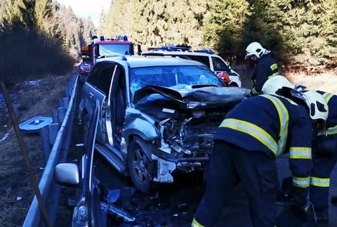 Dopravná nehoda na Liptove