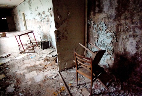 Pripjať ukrajinské mesto Černobyľ zóna chránená nebezpečná