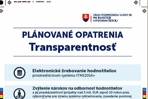 Opatrenia pri čerpaní eurofondov 2