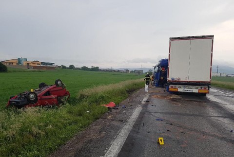 Dopravná nehoda pri Trenčianskych Stankovciach