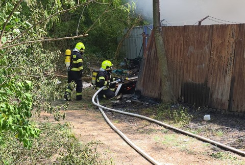 Požiar v Petržalke