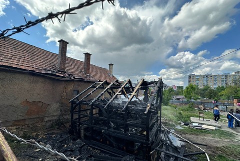 Požiar altánku v Moldave nad Bodvou 