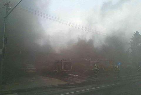 Ničivý požiar vo Vranove nad Topľou.