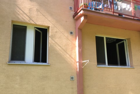 požiar bytu na Sklenenej ulici