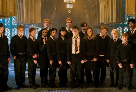 Z filmu Harry Potter, študenti na Rokforte s prútikmi