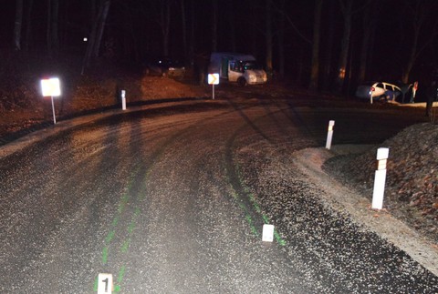 Nehoda uzavretá cesta