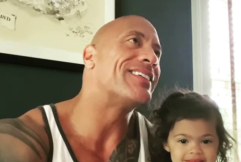 Dwayne "The Rock" Johnson a dcérka Tiana Gia