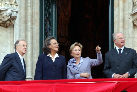 Bývalý belgický kráľ (vpravo)