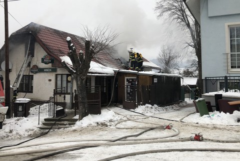 Žilina požiar reštaurácia 