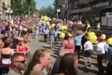 pochod walking day v anglicku