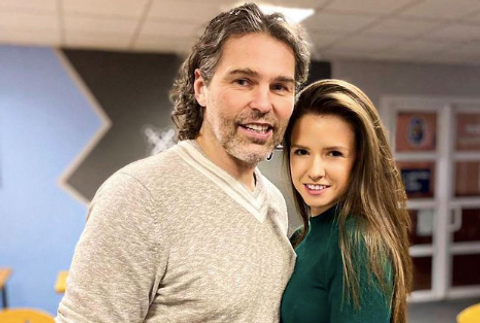 Jaromir Jágr a Dominika Branišová