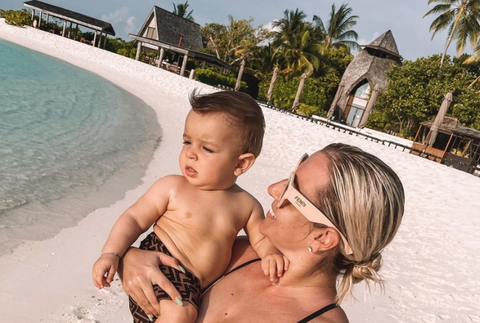 Cibulková na Maldivách š