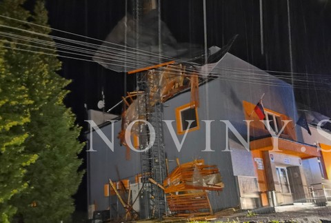 Ničivá veterná smršť v Banskej Bystrici.