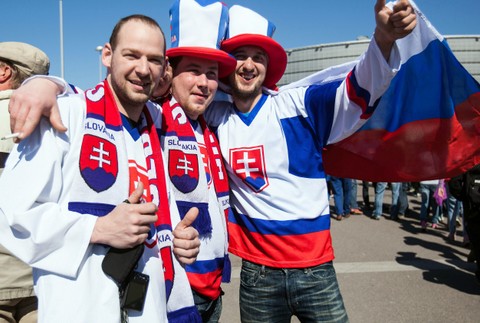 MS hokej fanúšikovia