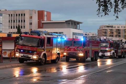 Zásah hasičov v Detskej fakultnej nemocnici v Košiciach