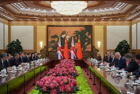 Britský premiér Starmer na návšteve Číny 1