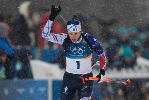 Biatlon ženy - hromadný štart