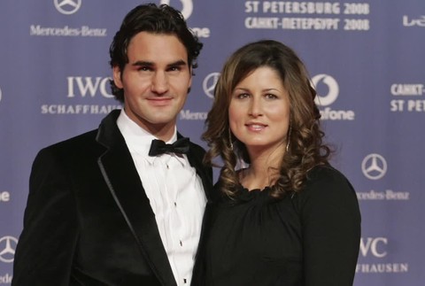 Roger Federer s manželkou Mirkou943