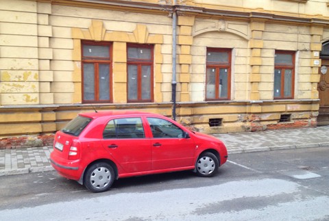 Policajti parkovanie miesto pre invalidov Košice 3