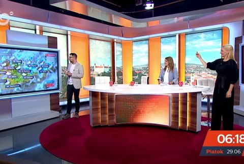 Bruno Ciberej ako moderátor počasia