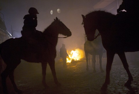 španielsko očisťovanie koní v plameňoch 