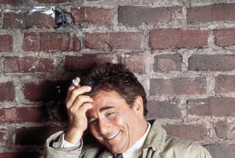 Herec Peter Falk ako inšpektor Colombo vyska